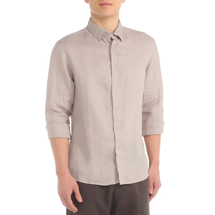 

Рубашка мужская Maison David ML2120 серая 2XL, ML2120