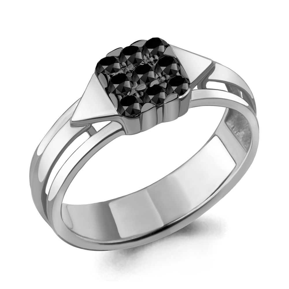 

Кольцо из серебра с кристаллом ювелирным Aquamarine Aquamarine 68531Ч_925_р р. 17,5, 68531Ч_925_р
