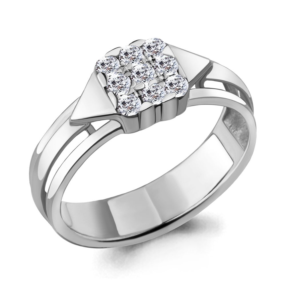 

Кольцо из серебра с фианитом Aquamarine Aquamarine 68531А_925_р р. 18,5, 68531А_925_р