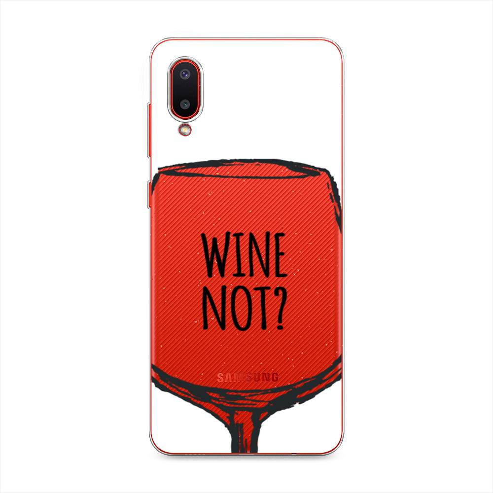 

Чехол на Samsung Galaxy A02 "Wine not white", Белый, 2102550-6