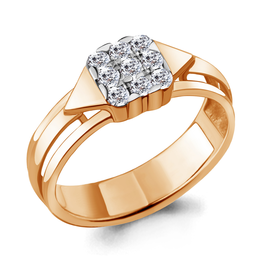 

Кольцо из серебра с фианитом Aquamarine Aquamarine 68531А_925_з р, 68531А_925_з