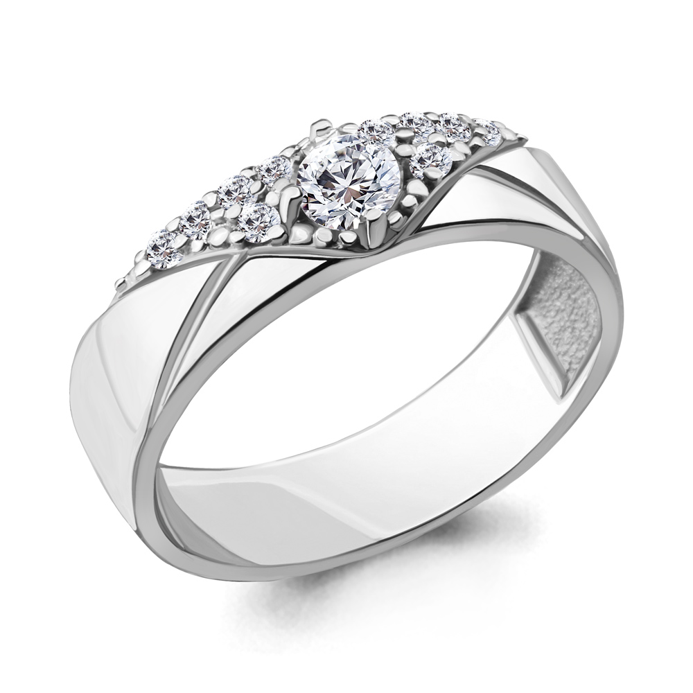 

Кольцо из серебра с фианитом Aquamarine Aquamarine 68525А_925_р р. 19,5, 68525А_925_р