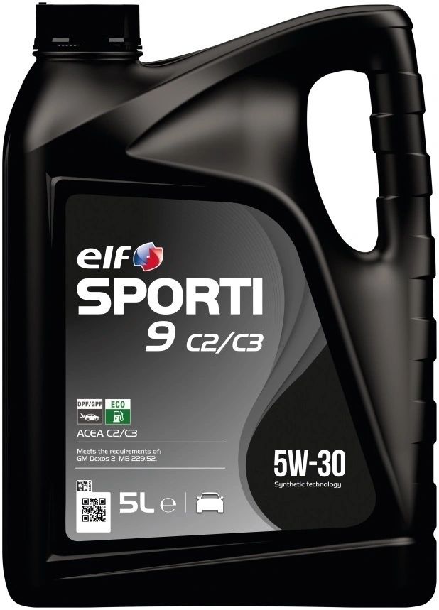 Моторное масло Синтетическое 5 Л Elf Sporti 9 C2 5W30 Acea C2 Допуски Oem Psa B71 2290 ELF