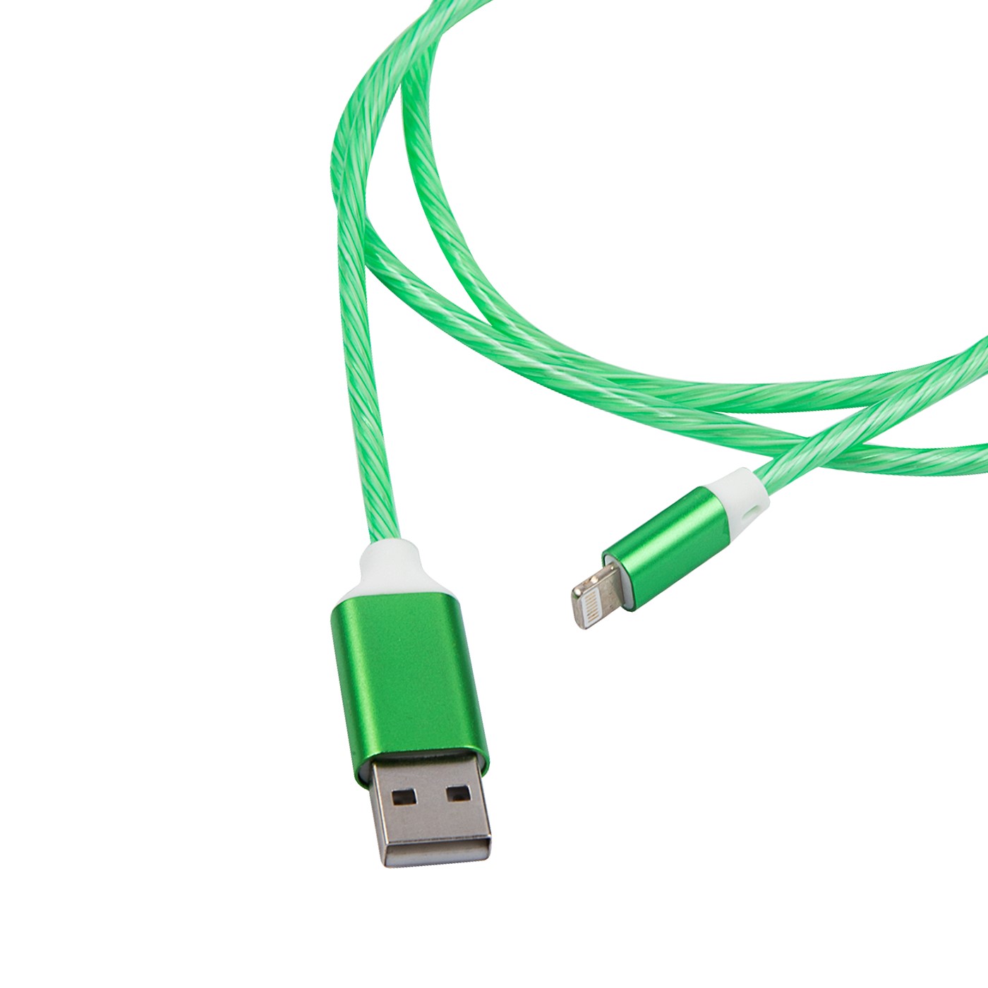 

Кабель lightning - usb RED LINE LED USB-8-pin зеленый 1 м зеленый, LED USB-8-pin зеленый