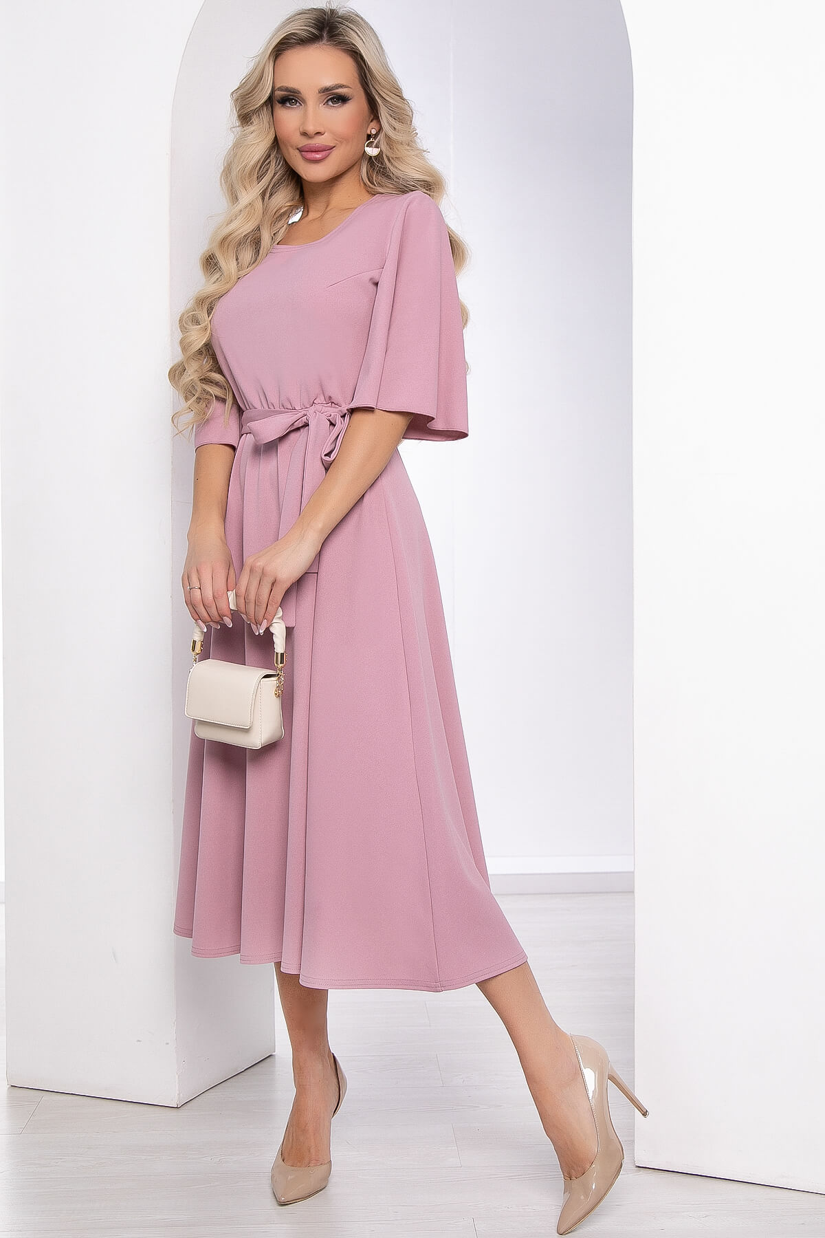 Платье женское LT Collection Ирина розовое 52 RU