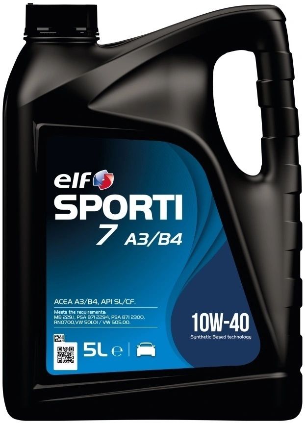 Моторное масло elf синтетическое Sporti 7 A3/B4 10W40 1л