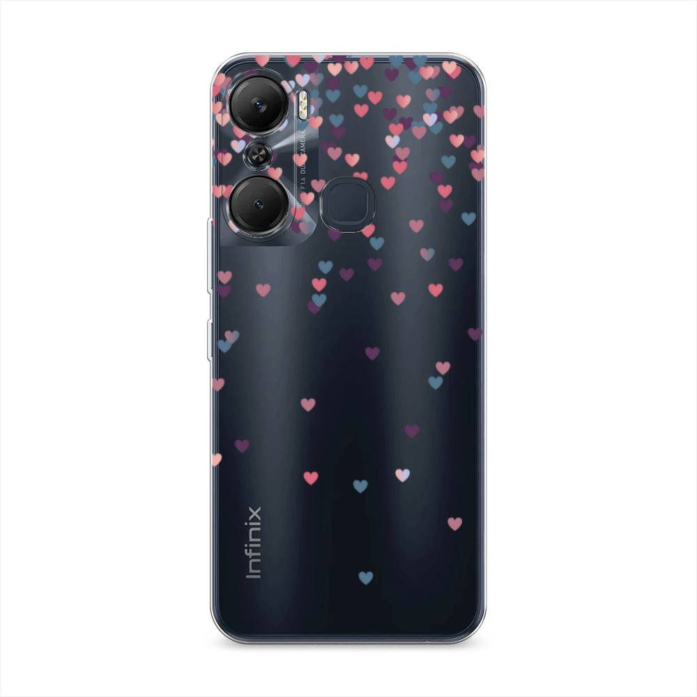 

Чехол на Infinix Hot 12 Pro "Посыпка сердечки", Розовый;фиолетовый, 3102450-3