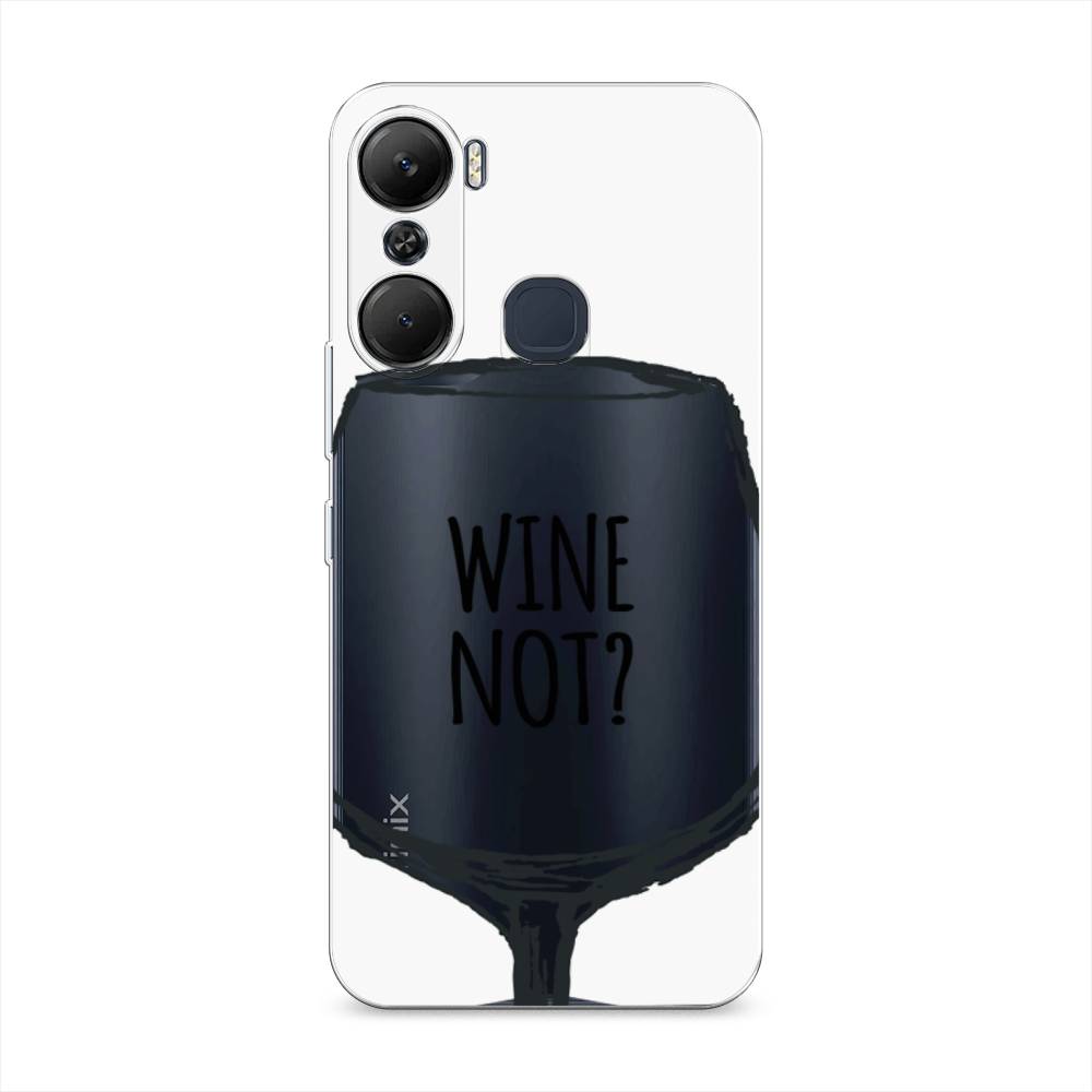 

Чехол на Infinix Hot 12 Pro "Wine not white", Белый, 3102450-6