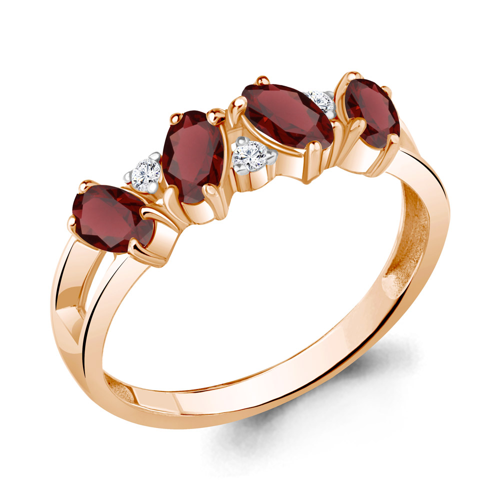 

Кольцо из серебра с гранатом Aquamarine Aquamarine 6963403А_925_з р. 19,5, 6963403А_925_з