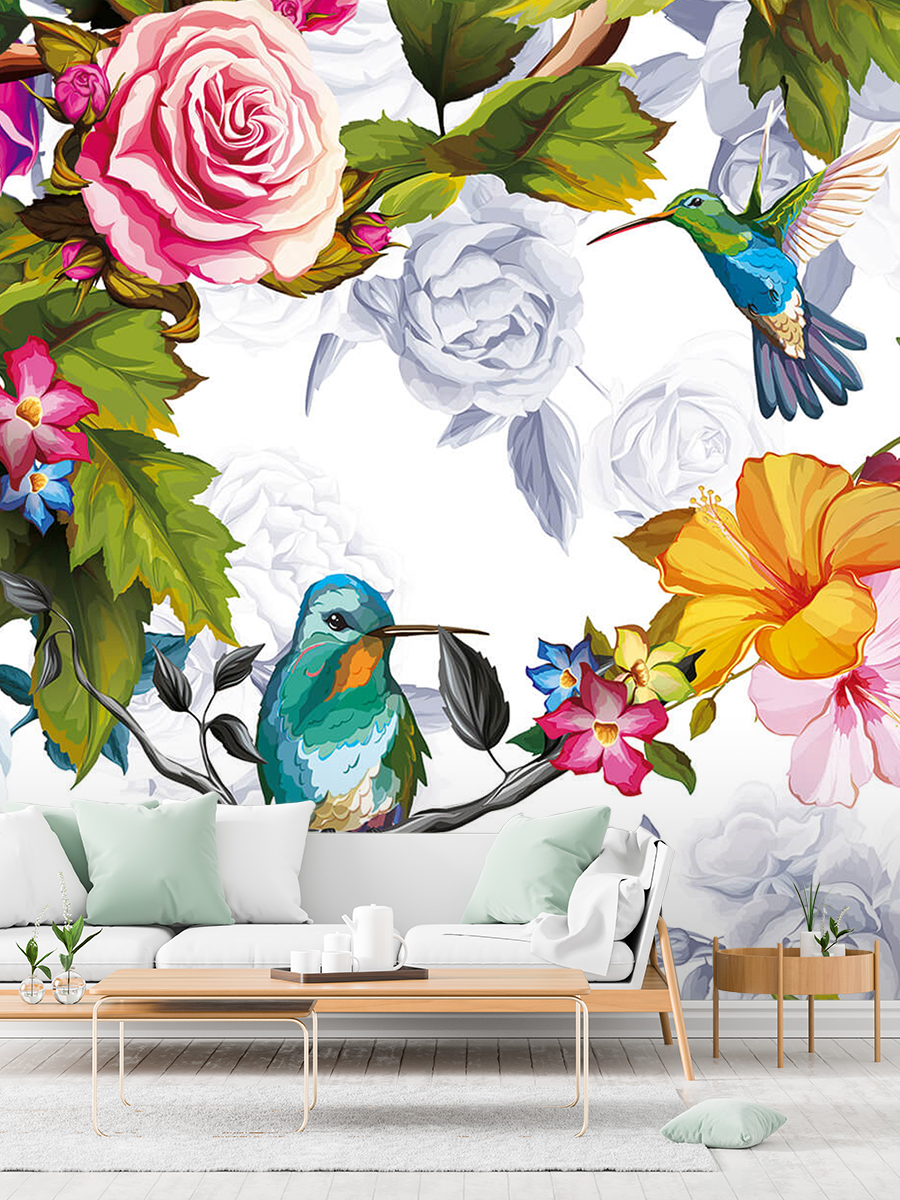 фото Фотообои флизелиновые postermarket wm-67nw колибри 368х254 см