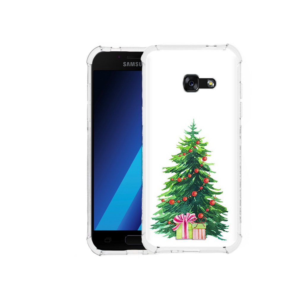 

Чехол MyPads Tocco для Samsung Galaxy A7 (2017) Елка новогодняя с подарками акварель, Tocco