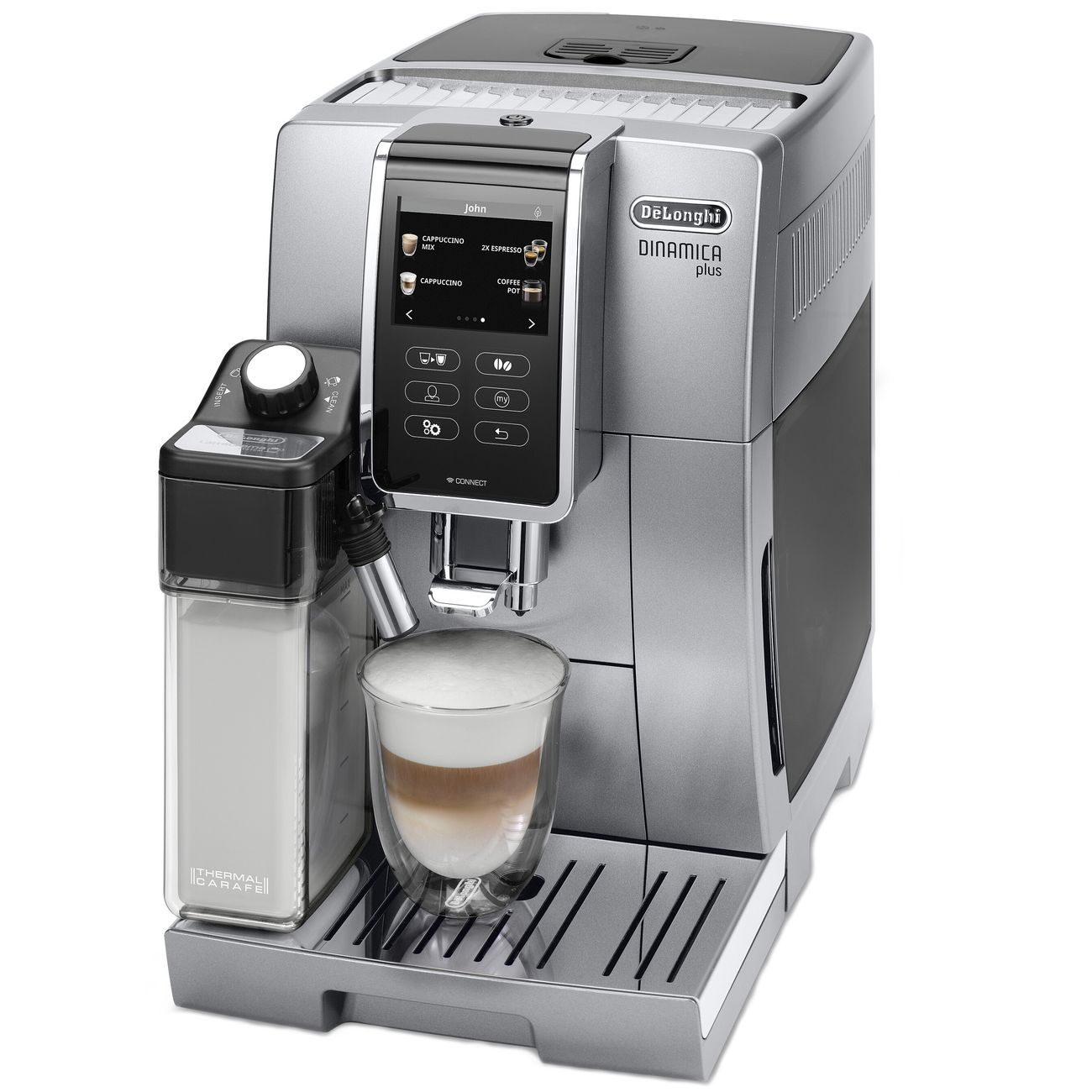 Кофемашина автоматическая DeLonghi Dinamica Plus ECAM370.95.S