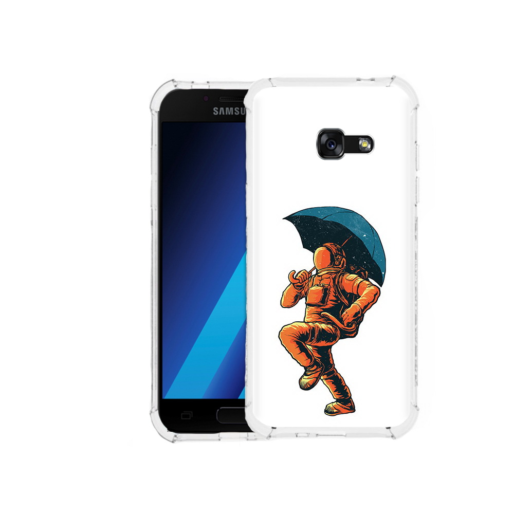 

Чехол MyPads Tocco для Samsung Galaxy A7 (2017) шагающий космонавт с зонтом, Tocco