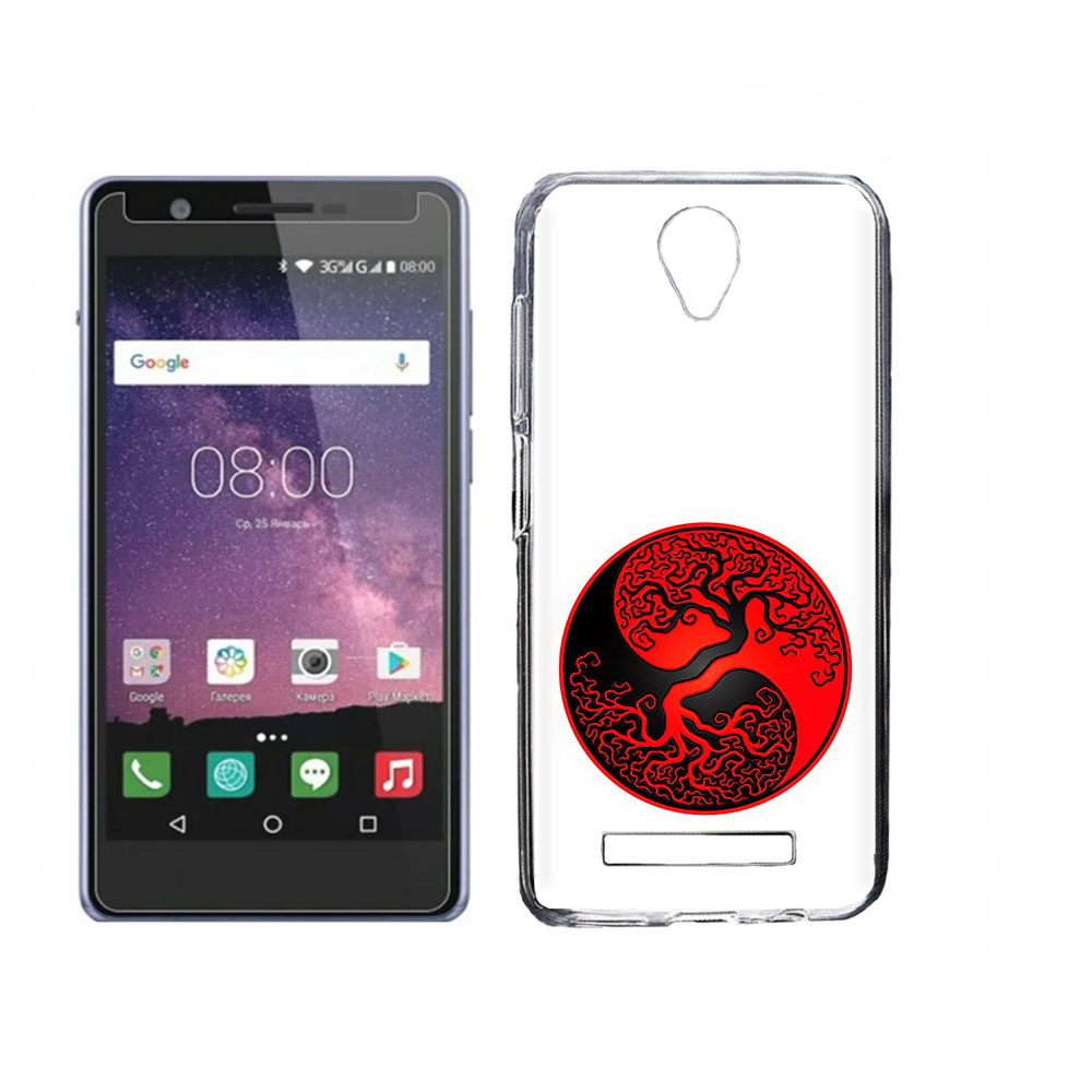 

Чехол MyPads Tocco для Philips S318 инь янь дерево, Прозрачный, Tocco