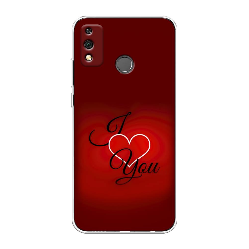 

Чехол Awog на Honor 9X Lite "I love you 3", Красный;черный, 6104250-6