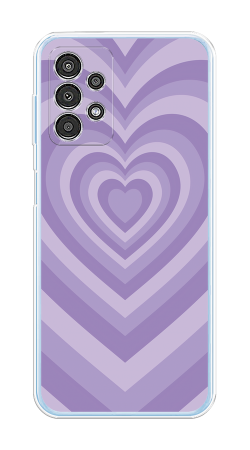 

Чехол на Samsung Galaxy A13 4G "Violet heart latte", Фиолетовый, 2104850-1