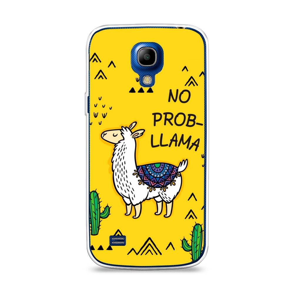 

Чехол Awog на Samsung Galaxy S4 mini / Самсунг S4 mini "No probLLama", Желтый;черный;синий, 24050-2