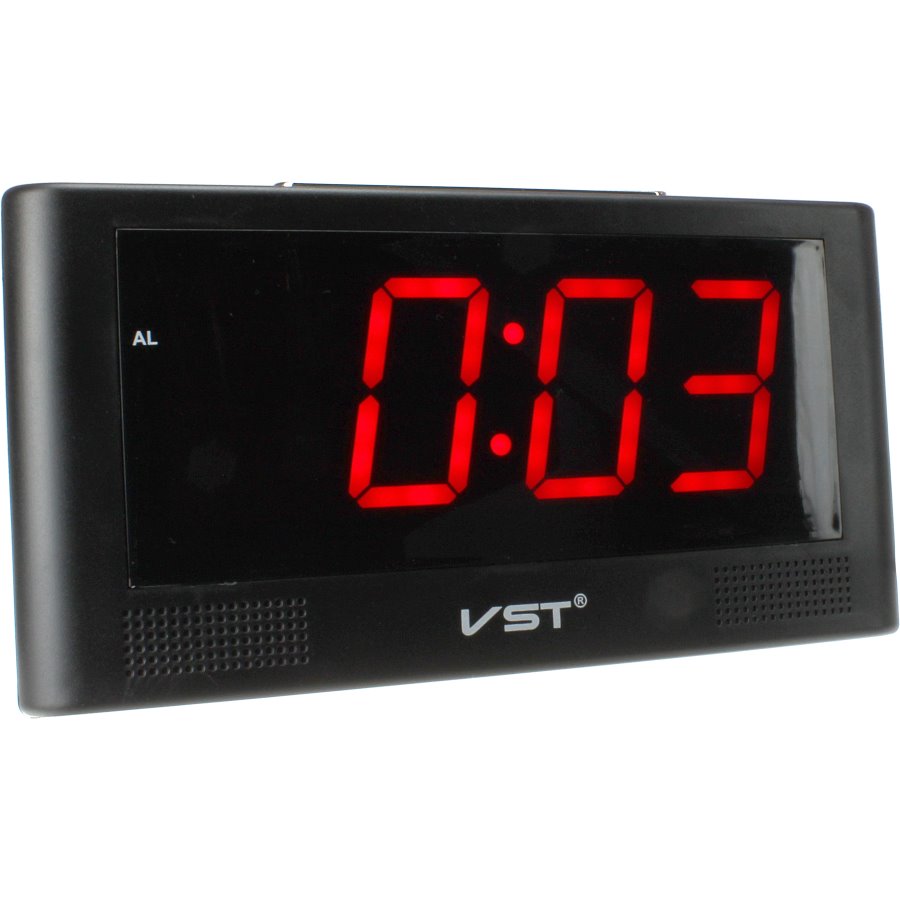 Часы VST-732-1 1 дисплей КРАСНЫЙ USB будильник