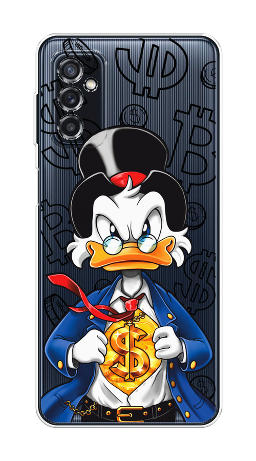 

Чехол на Samsung Galaxy M52 "Scrooge Goldman", Черный;белый;синий, 2104350-1