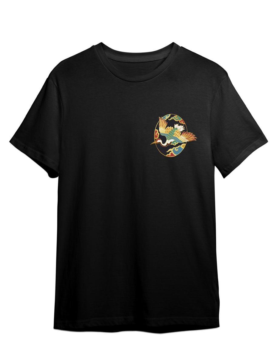 

Футболка унисекс СувенирShop Золотой журавль/Птица/Япония 2ZG черная 3XL, Черный, "Золотой журавль/Птица/Япония" 2ZG