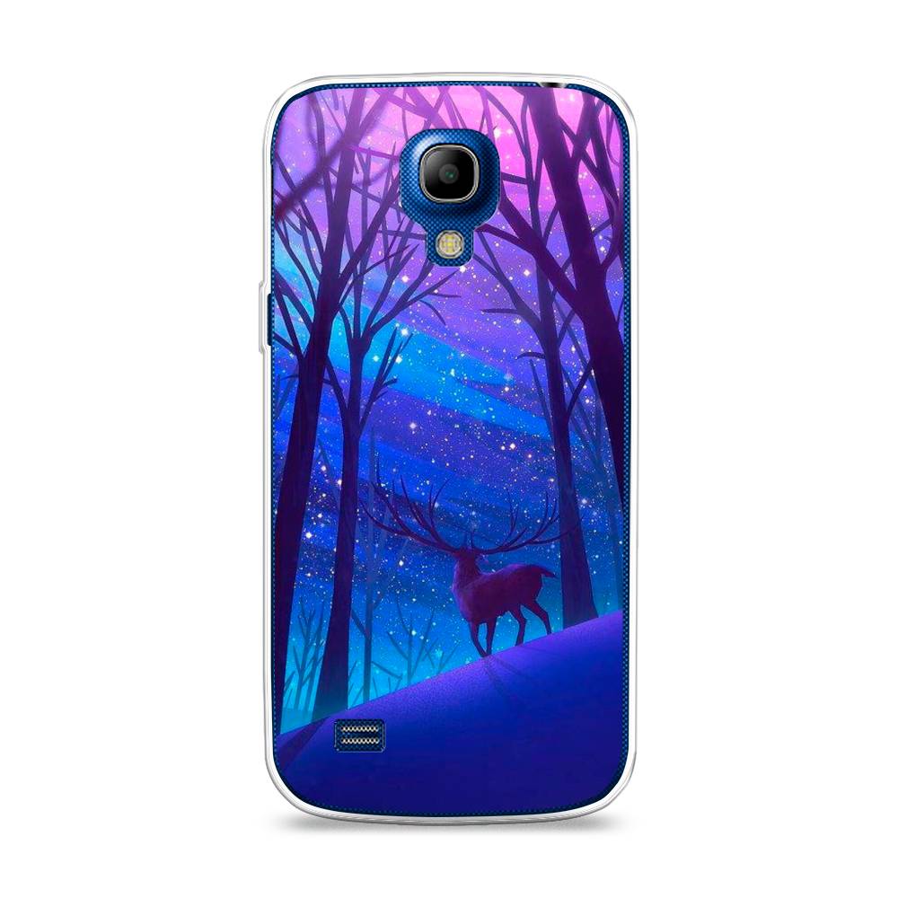 

Чехол Awog на Samsung Galaxy S4 mini / Самсунг S4 mini "Северный олень", Фиолетовый;голубой;синий, 24050-2