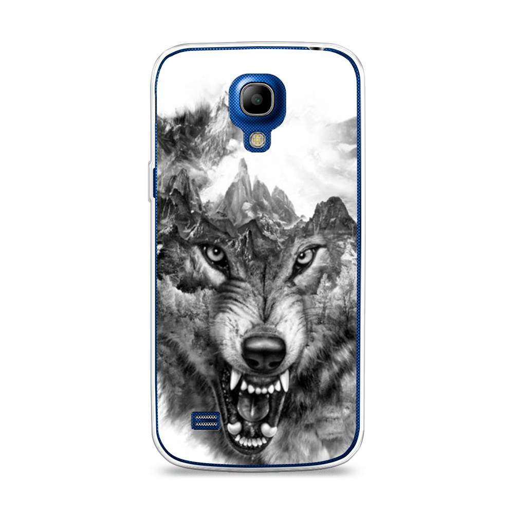 

Чехол Awog на Samsung Galaxy S4 mini / Самсунг S4 mini "Волк в горах", 24050-1