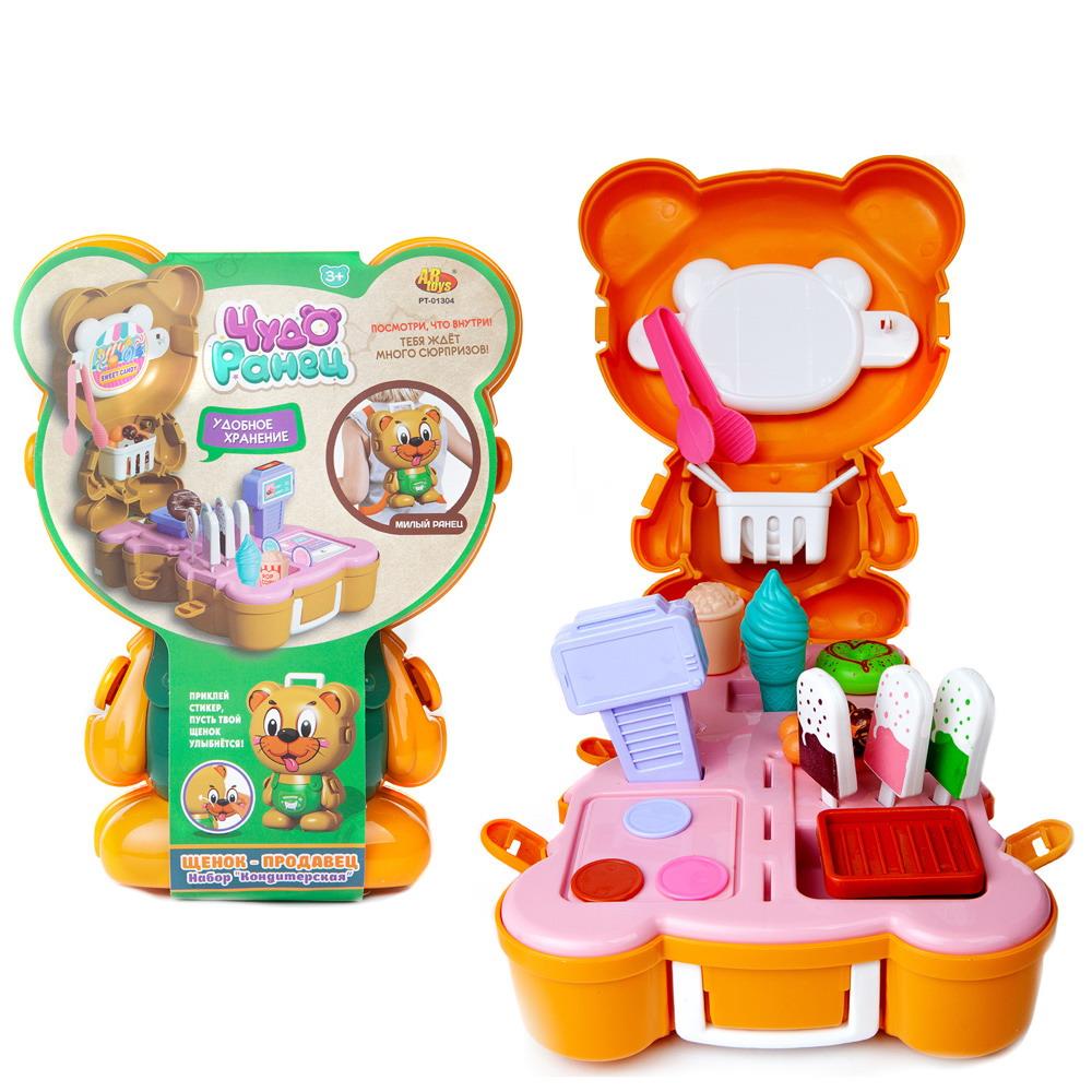 

Игровой набор ABtoys Чудо-ранец Кондитерская Щенок-продавец, Разноцветный