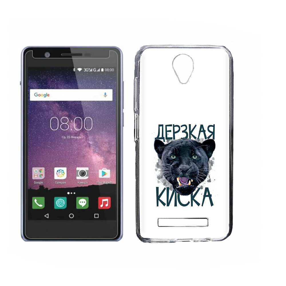 

Чехол MyPads Tocco для Philips S318 дерзкая киска, Прозрачный, Tocco