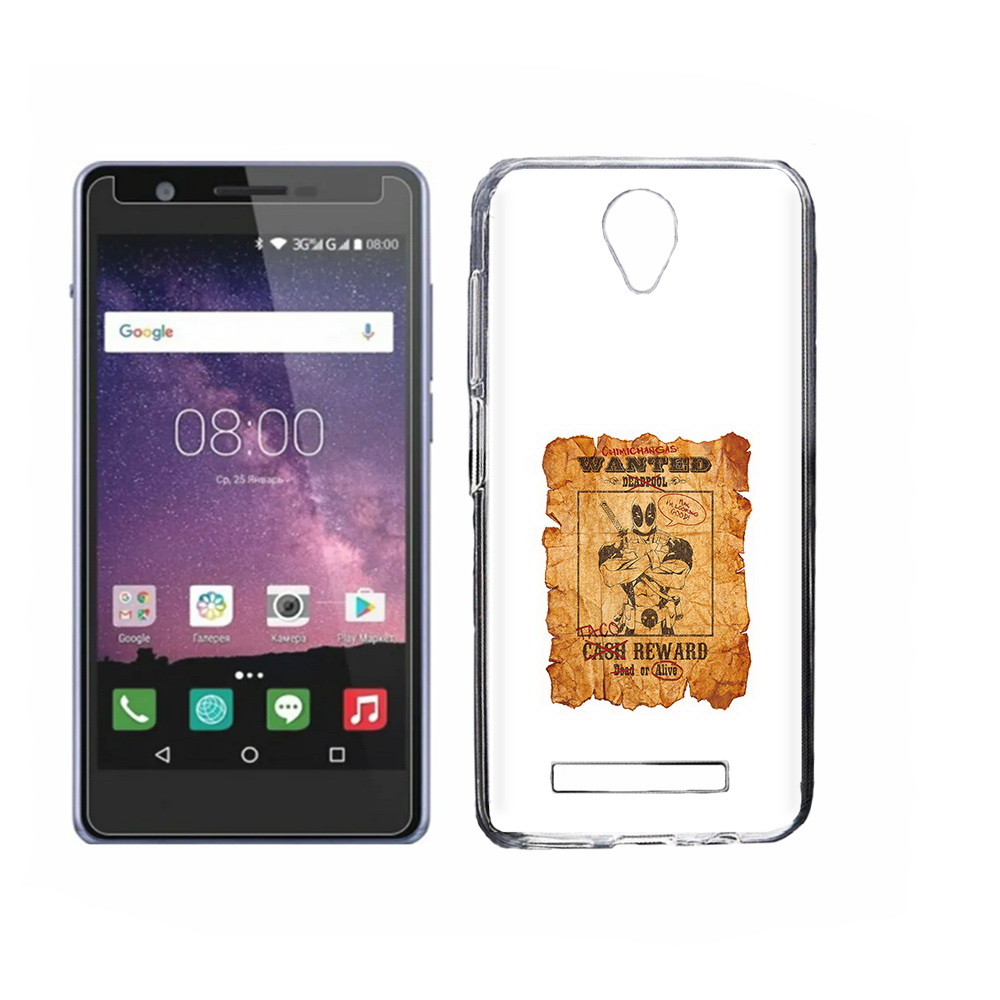 

Чехол MyPads Tocco для Philips S318 дедпул, Прозрачный, Tocco
