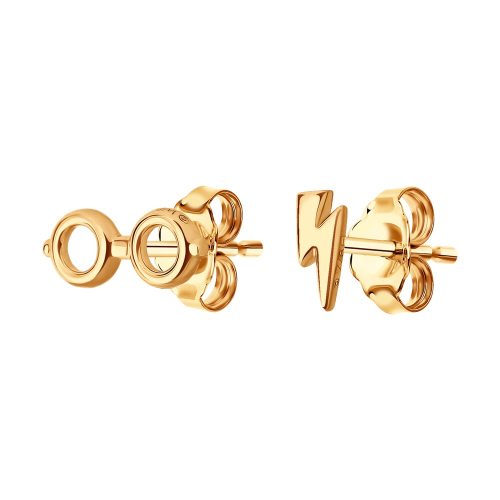

Серьги-пусеты из красного золота без вставки SOKOLOV 029929, 029929