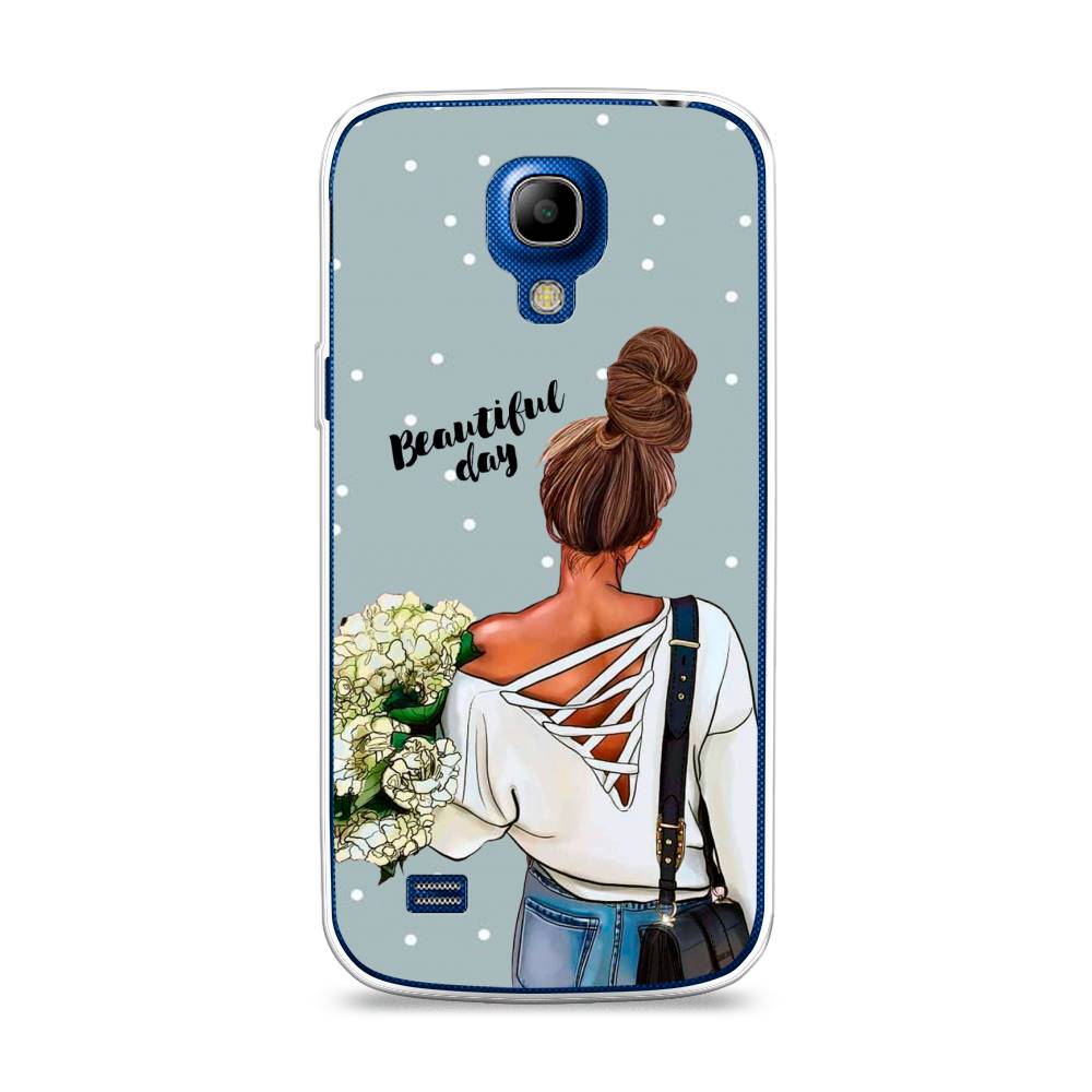 

Чехол Awog на Samsung Galaxy S4 mini / Самсунг S4 mini "Beautiful day", Голубой;коричневый;бежевый, 24050-6