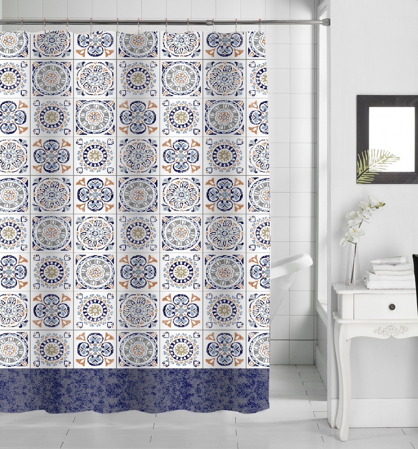 

Шторы Для Ванны Arya 180X180 Azulejo