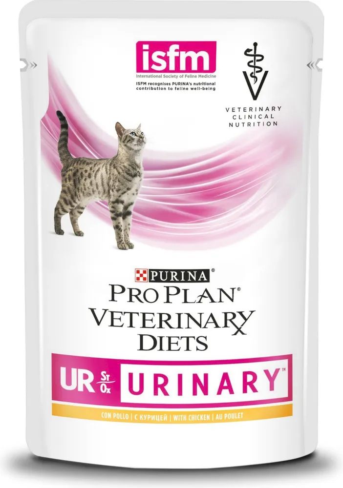 фото Влажный корм для кошек purina pro plan veterinary diets urinary с курицей, 85 г