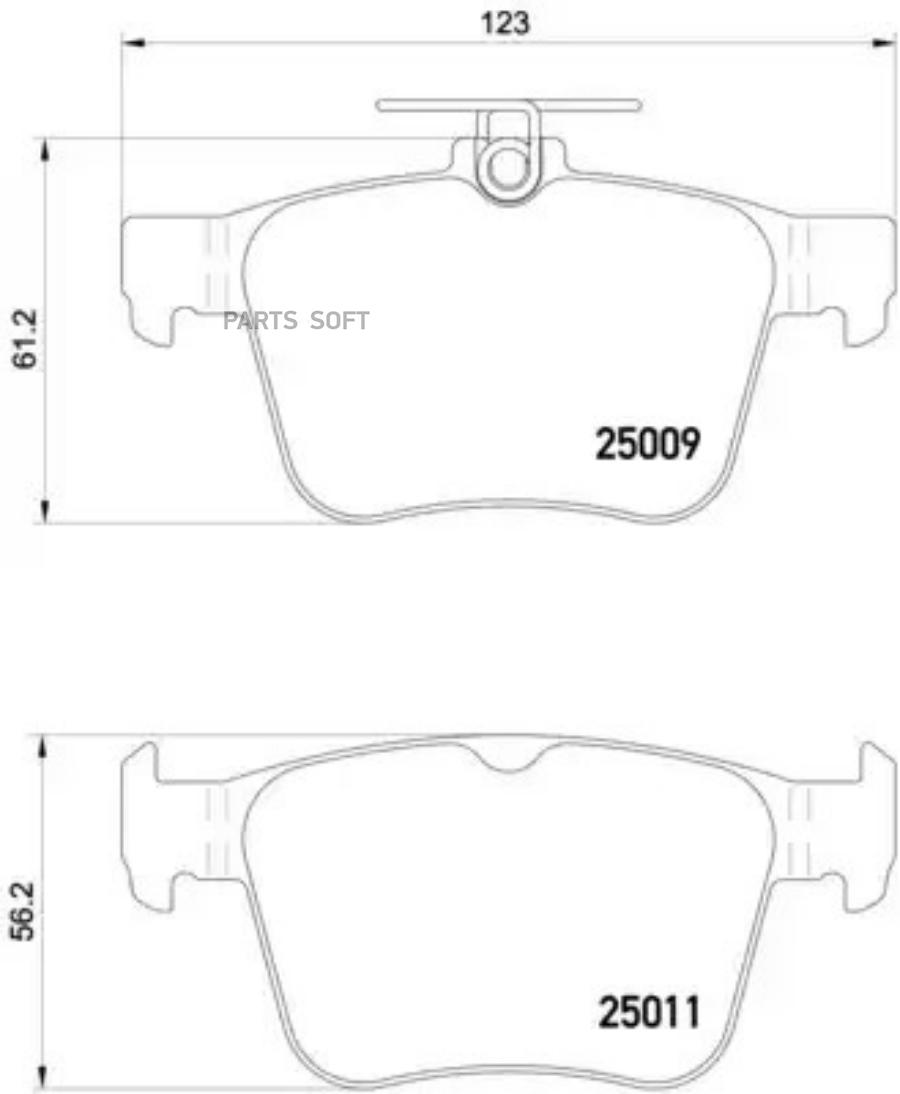 

Тормозные колодки brembo p85124