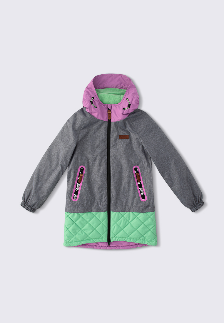 Куртка детская Oldos ALSS23JK2T120, цвет лавандовый_лаймовый, размер 134
