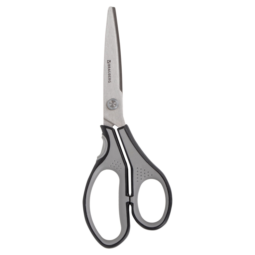 

Набор из 3 шт, Ножницы Brauberg SUPER, 210 мм, серо-черные, 2-х сторонняя заточка, 237296, Черный;серый