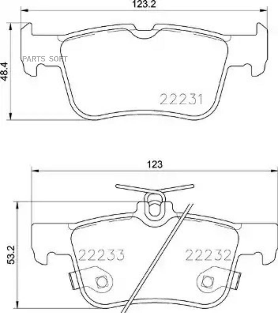 

Тормозные колодки brembo p24201