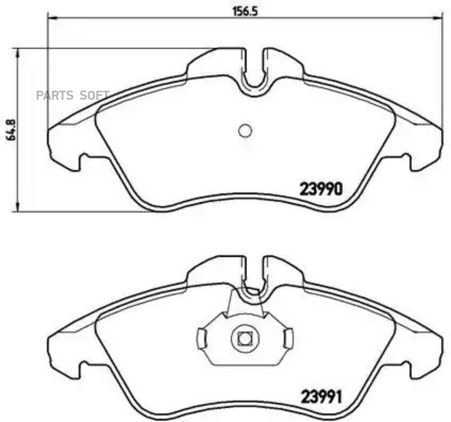

Тормозные колодки brembo передние p50080
