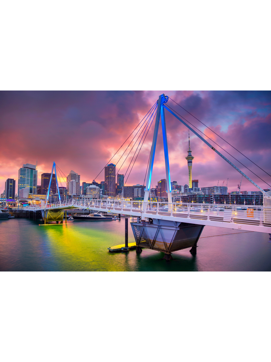 

Постер DRABS A2 Городское изображение Окленда во время восхода солнца