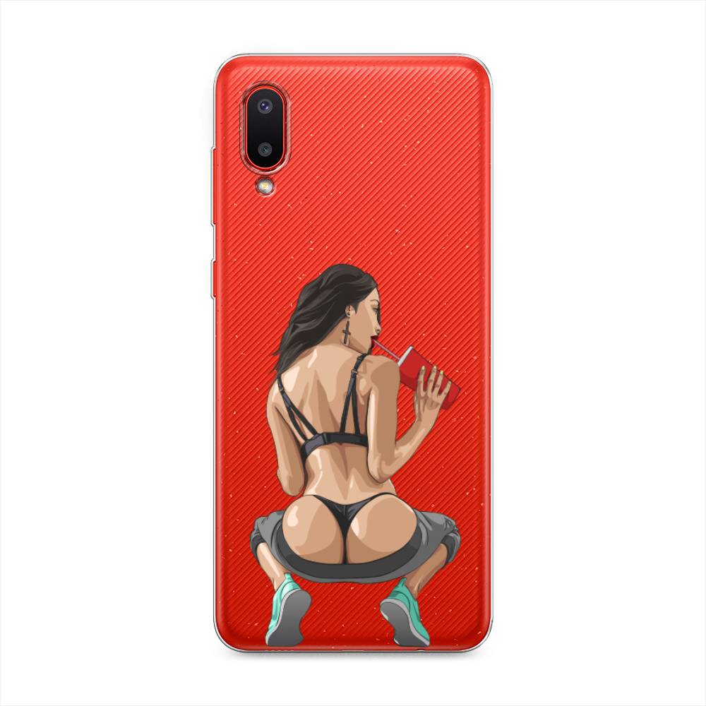 

Чехол на Samsung Galaxy A02 "Сочные булочки", Бежевый;красный;черный, 2102550-6
