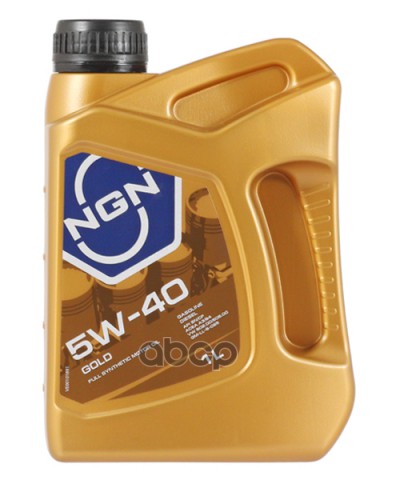 Моторное масло NGN синтетическое Gold 5w40 1л