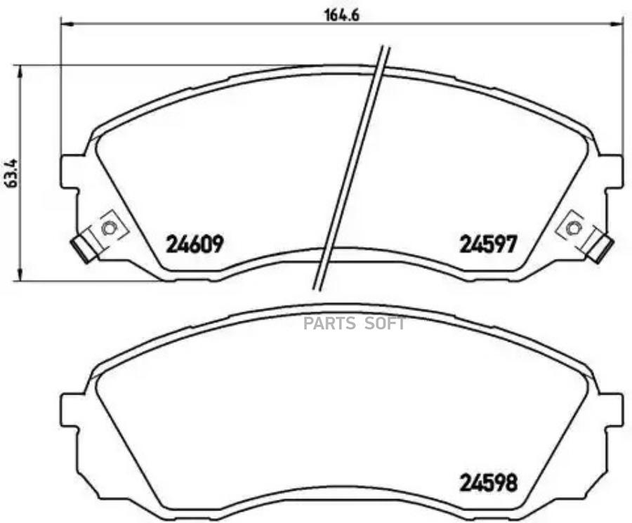 

Колодки дисковые п. kia carnival 2.7i v6/2.9crdi 06> P30041 =1291 02 [581014de00]