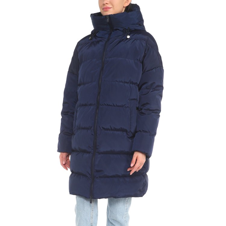 

Пальто женское Maison David MLY006 синее XS, Синий, MLY006