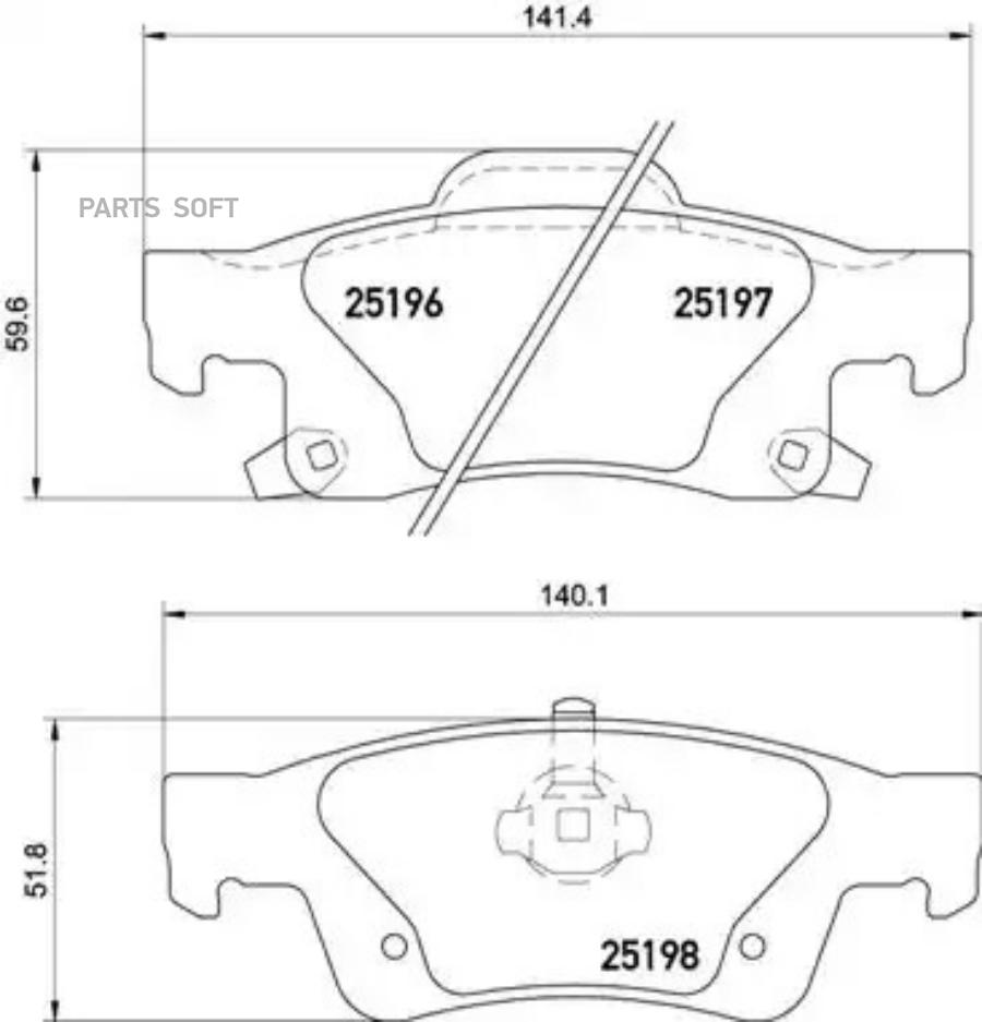

P37016_колодки дисковые задние jeep grand cherokee 3.6/5.7/6.4/3.0crd 10>