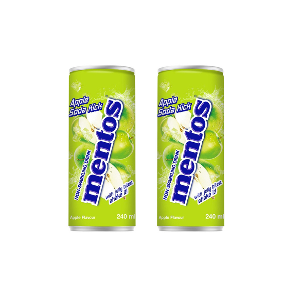 Напиток негазированный Mentos Apple Soda Kick, 2 шт по 240 мл