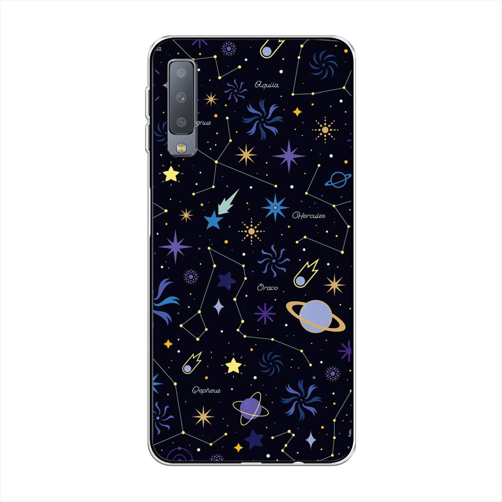 Чехол на Samsung Galaxy A7 2018 Цветной космос