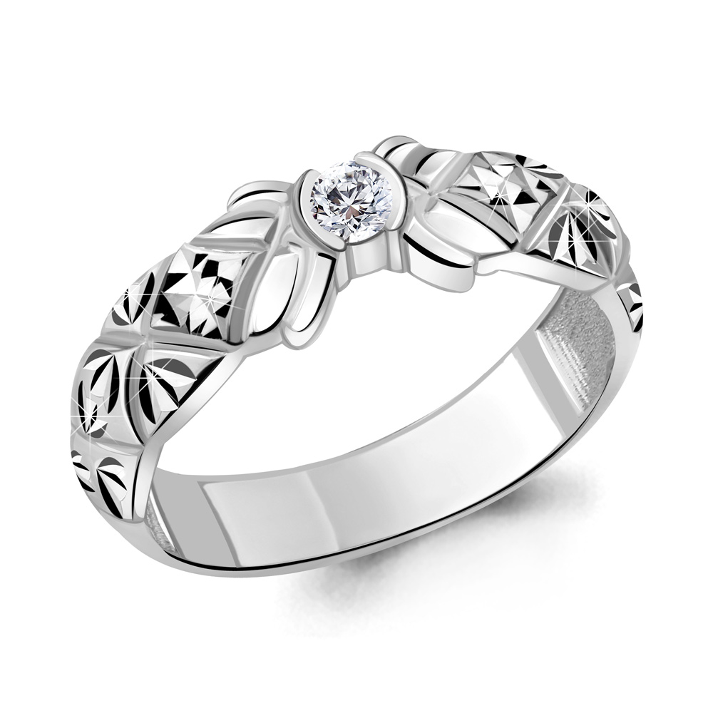 

Кольцо из серебра с фианитом Aquamarine Aquamarine 68498А_925_р р. 16,5, 68498А_925_р