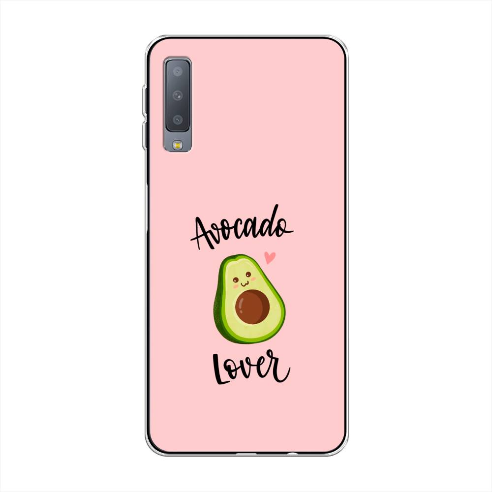 

Чехол на Samsung Galaxy A7 2018 "Avocado lover", Розовый;зеленый, 26750-6