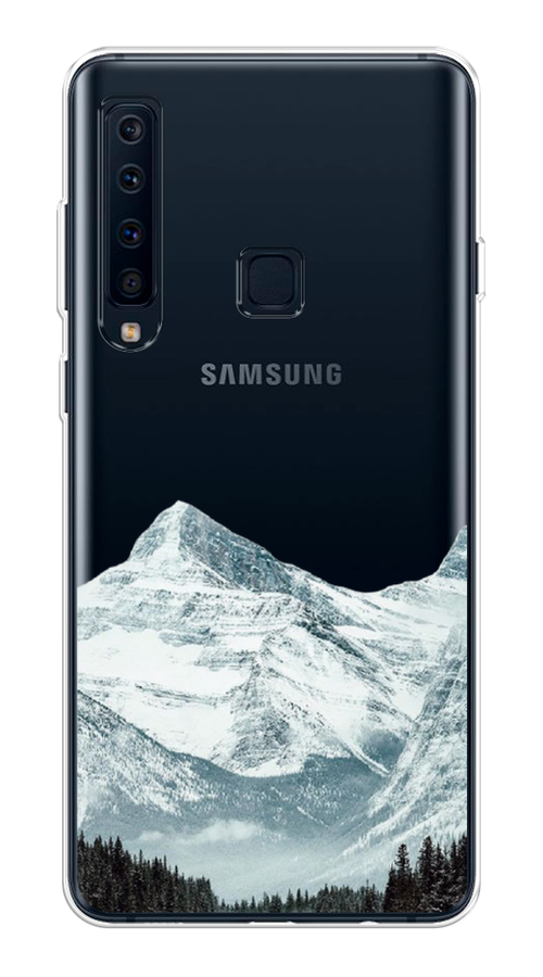 

Чехол на Samsung Galaxy A9 2018 "Горы арт 1", Белый;зеленый, 26650-2