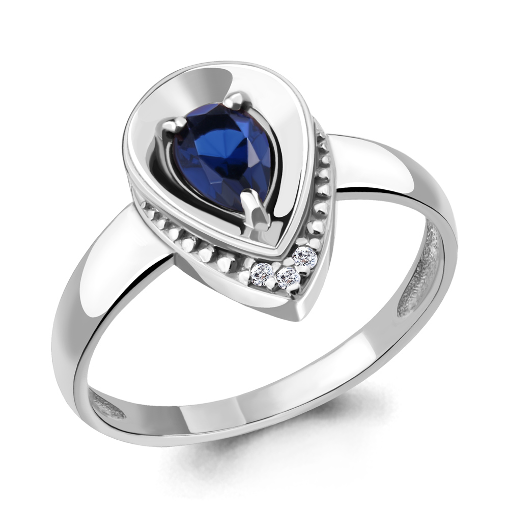 

Кольцо из серебра с фианитом Aquamarine Aquamarine 68483АБ_925_р р. 18, 68483АБ_925_р